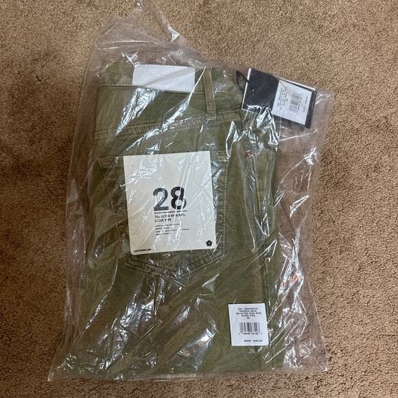 RE/DONE 70's Ultra High Rise Stove Pipe Jeans in Washed Sage Size 28 NWT - Picture 7 of 11